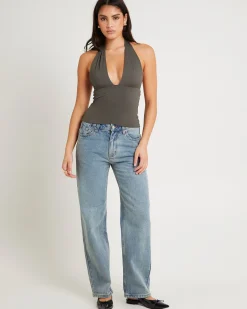 Ava Slinky Plunge Top