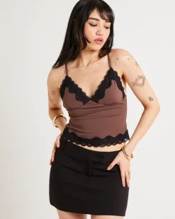 Avery Contrast Lace Cami