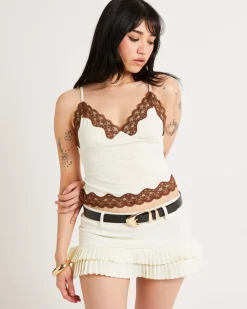 Avery Contrast Lace Cami