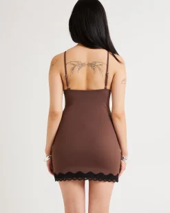 Avery Contrast Lace Dress