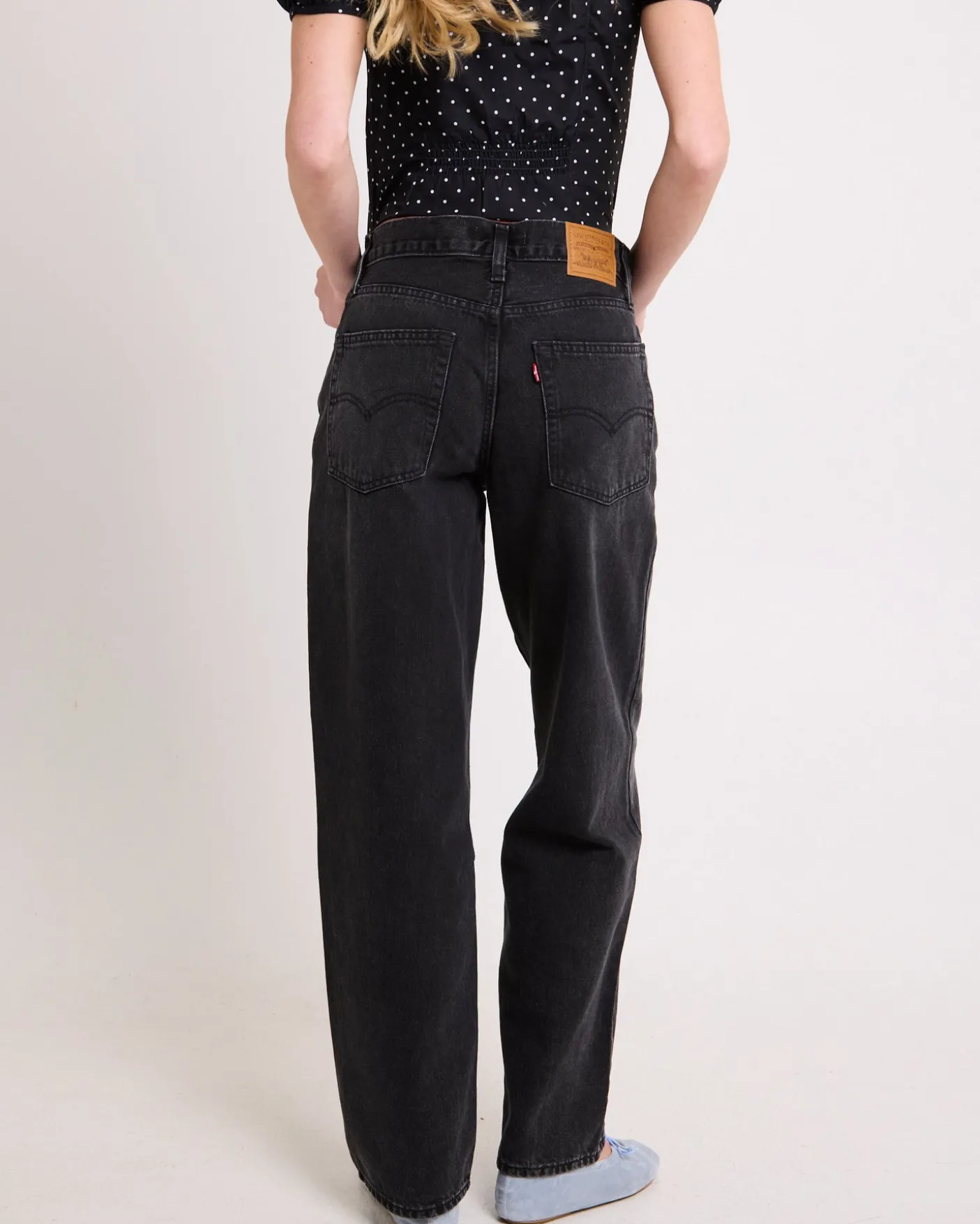 Baggy Dad Denim Jeans Shrink Up