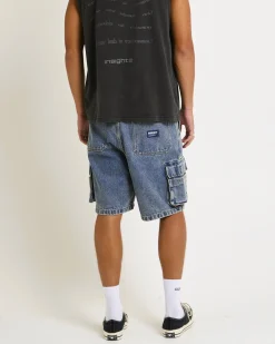 Baggy Denim Cargo Shorts