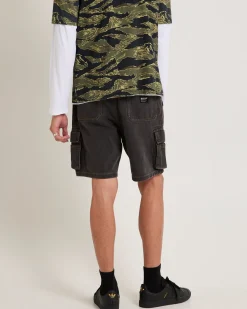 Baggy Denim Cargo Shorts