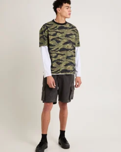 Baggy Denim Cargo Shorts