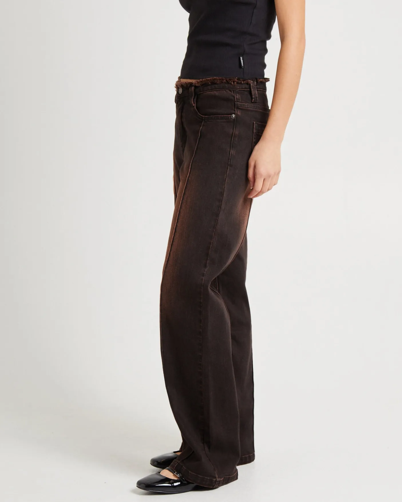 Bambi Fray Low Rise Jeans