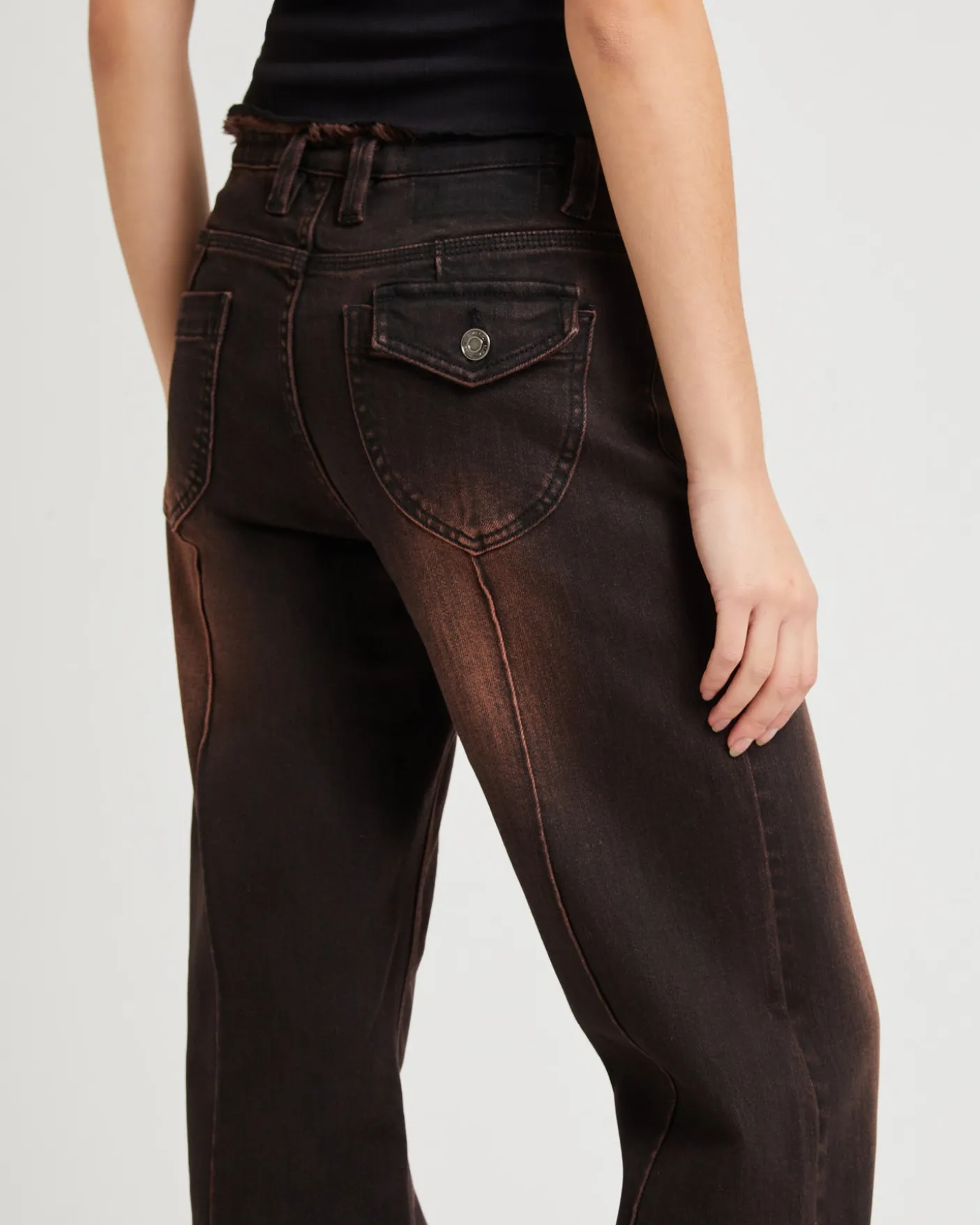 Bambi Fray Low Rise Jeans