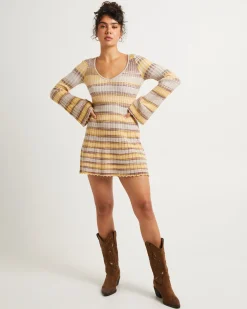 Bambi Stripe Knit Mini Dress