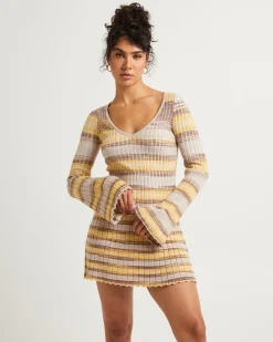 Bambi Stripe Knit Mini Dress