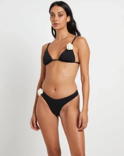 Banksy Corsage Bikini Set in Black