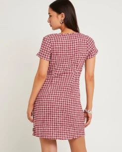 Base Seersucker Mini Dress
