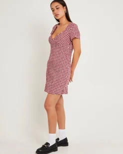 Base Seersucker Mini Dress
