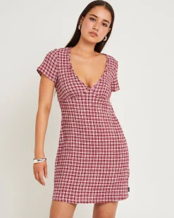 Base Seersucker Mini Dress