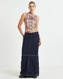 BDG Baggy Denim Maxi Skirt