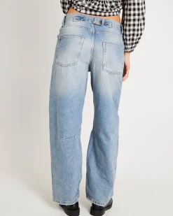 BDG Logan Buckle Baggy Barrel Denim Jeans