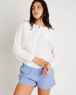 BDG Long Sleeve Collar Blouse