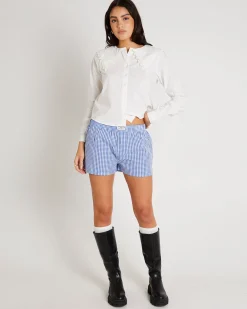 BDG Long Sleeve Collar Blouse