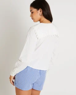 BDG Long Sleeve Collar Blouse