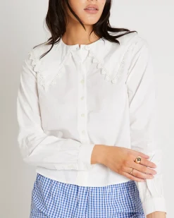 BDG Long Sleeve Collar Blouse