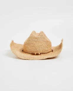 Beach Side Rafia Cowboy Hat