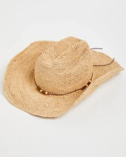 Beach Side Rafia Cowboy Hat