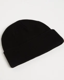 Beanie With Oval Logo Embroidery Patch