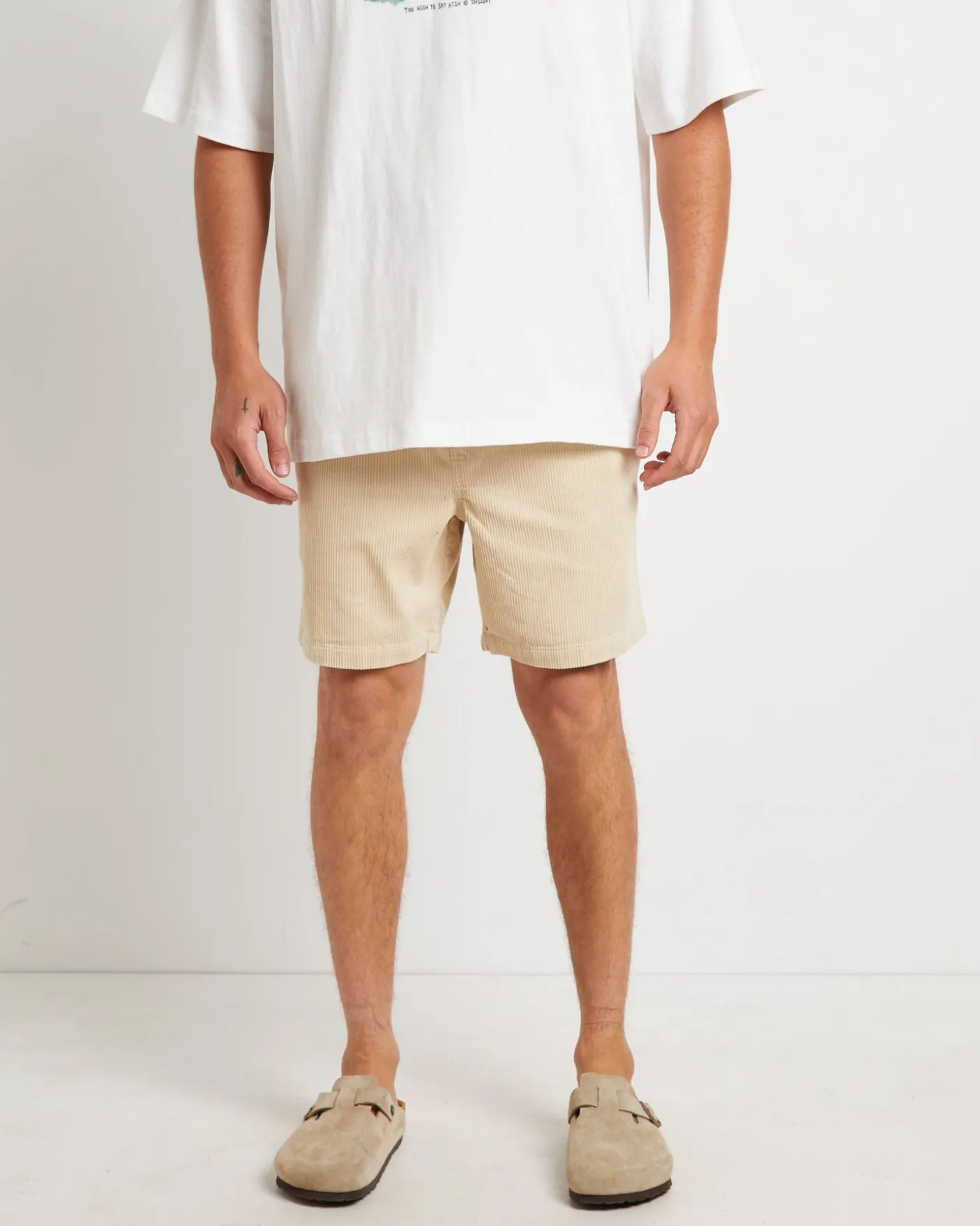 Bedford Cord Shorts in Latte