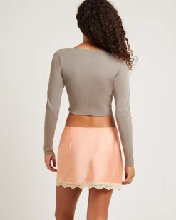 Bianka Cut Out Compact Knit Top
