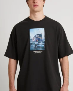 Billboards Baggy T-Shirt Worn Black