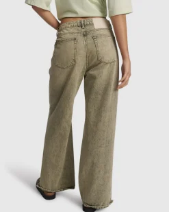 Billie Mid Waist Long Rise Straight Leg Denim Jeans