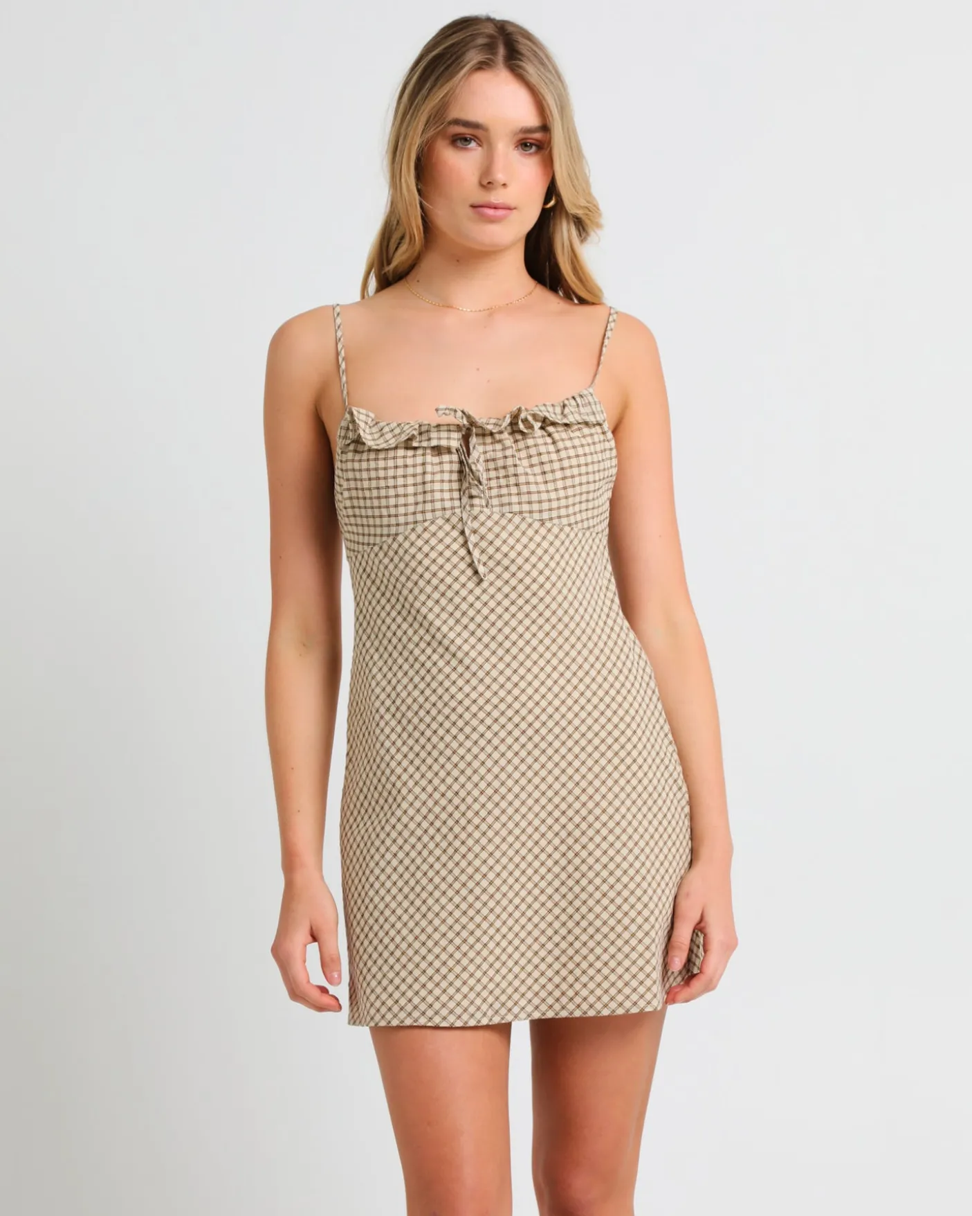 Birby Check Mini Dress