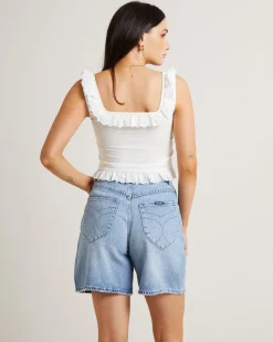 Birkin Lace Camisole Top in White