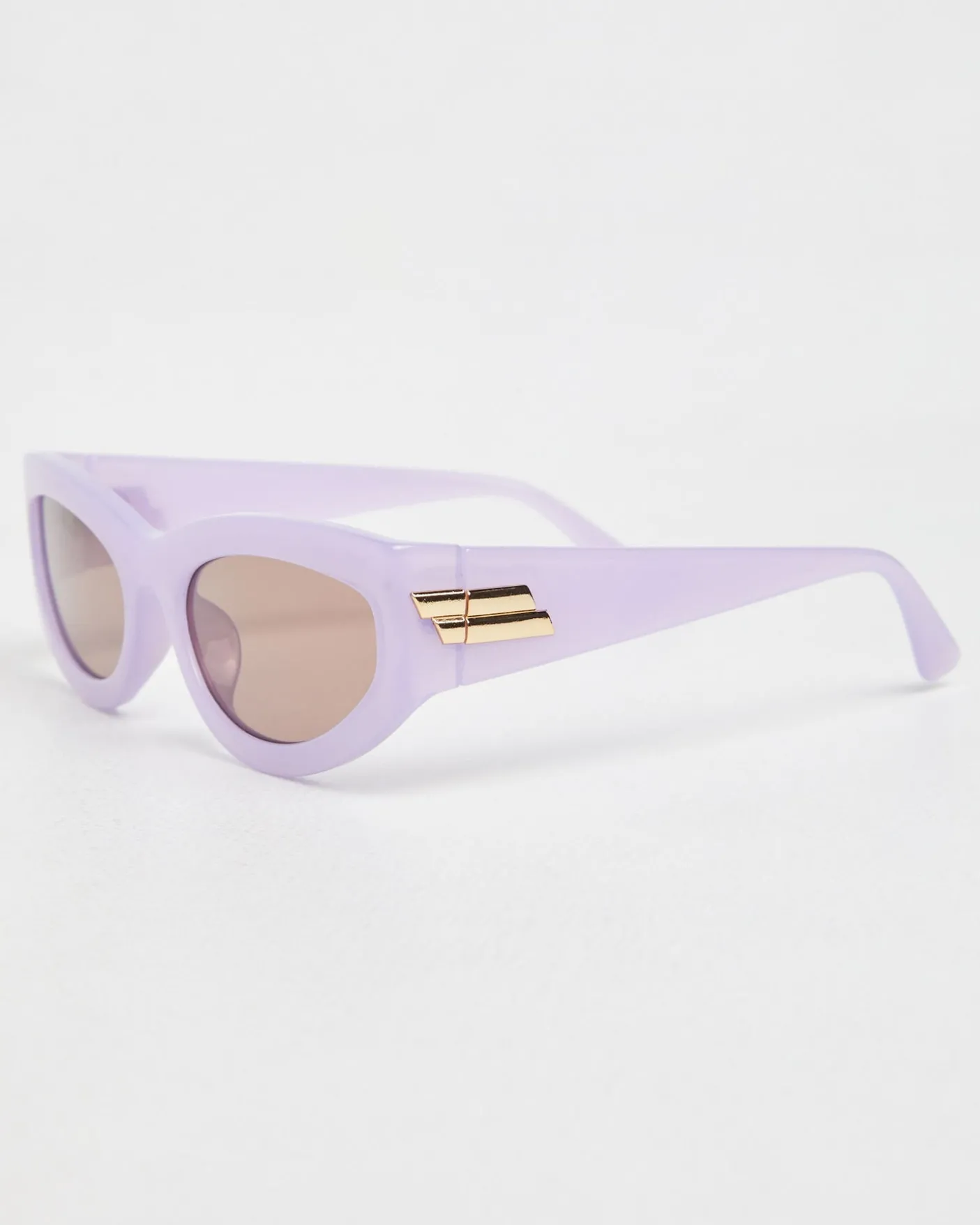 Blake Rectangle Sunglasses in Purple