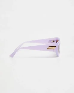 Blake Rectangle Sunglasses in Purple