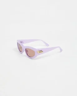 Blake Rectangle Sunglasses in Purple