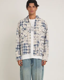 Bleached Flannel Long Sleeve Shirt