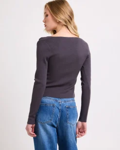 Bobbi Knit Open Front Top
