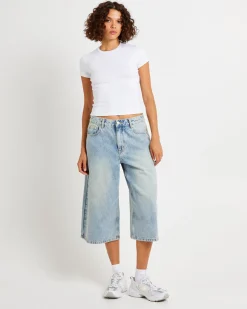 Bobby Crop Denim Jorts