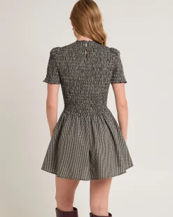 Bonnie Shirred Bubble Mini Dress