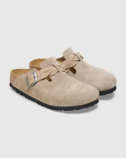 Boston Braided Suede Leather Clog