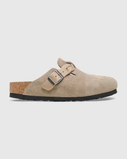 Boston Braided Suede Leather Clog