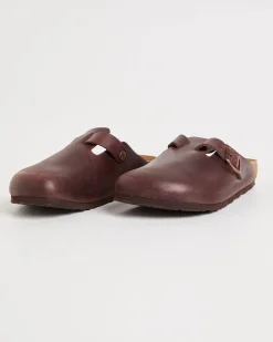 Boston Natural Leather Oiled Clog
