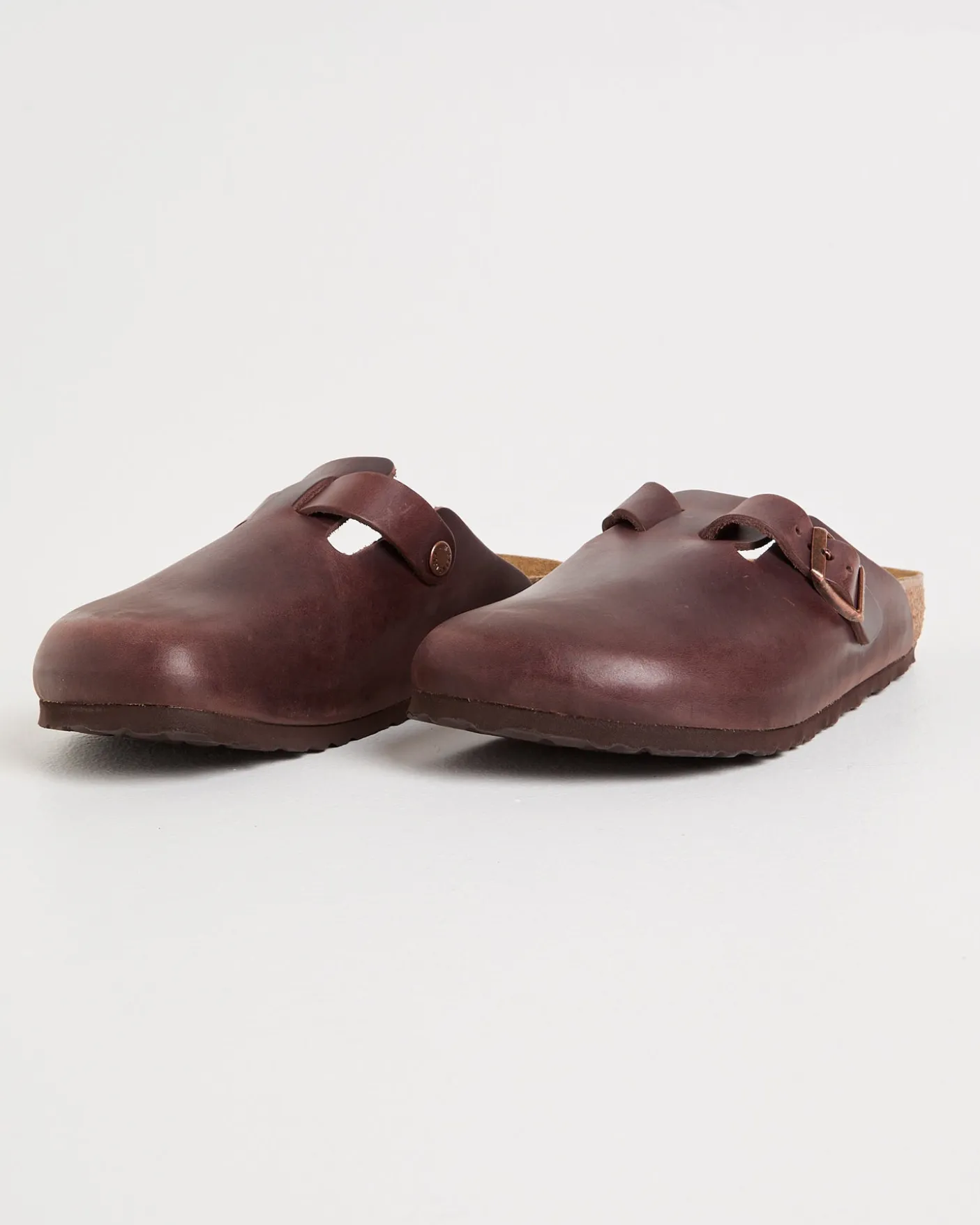 Boston Natural Leather Oiled Clog