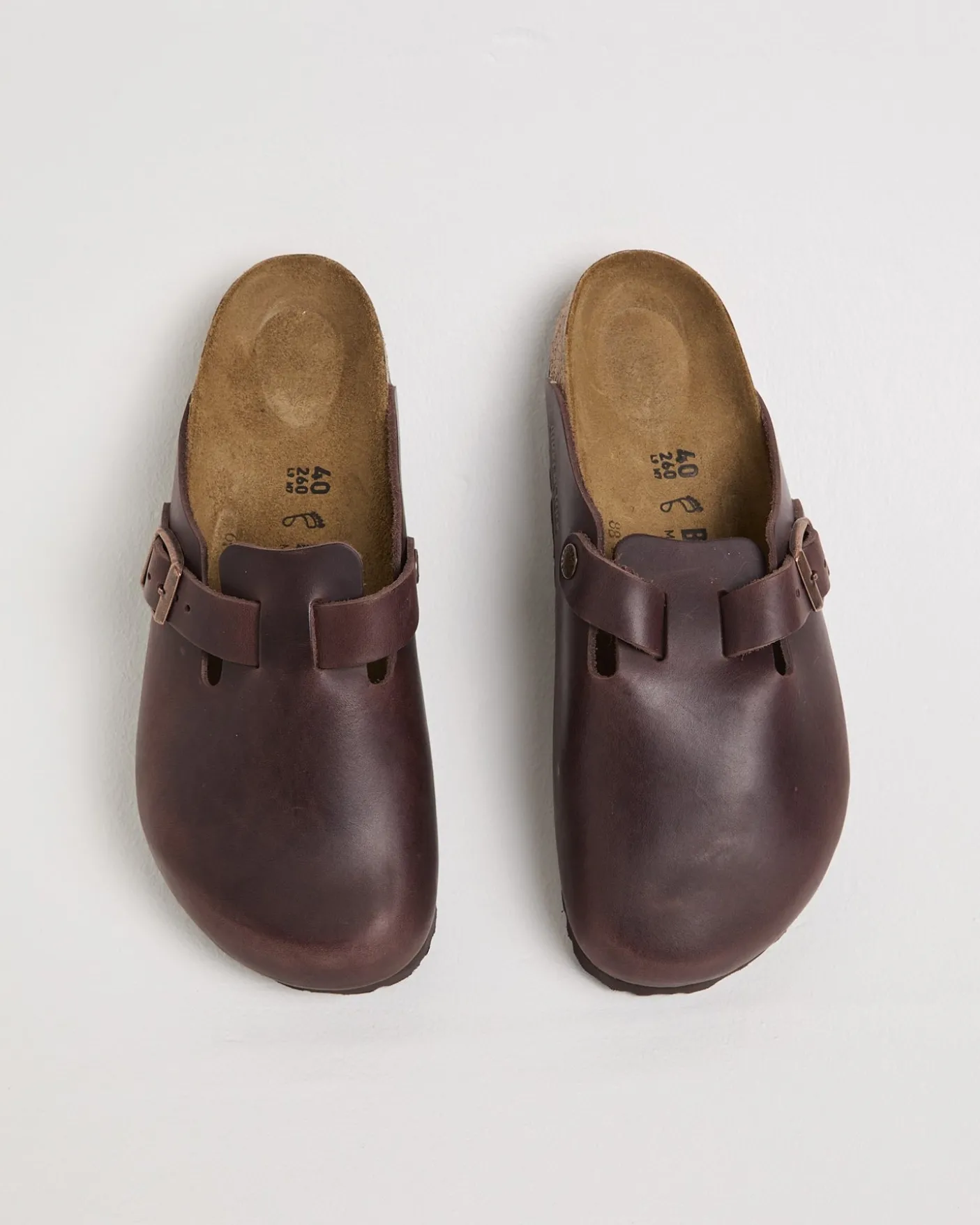 Boston Natural Leather Oiled Clog