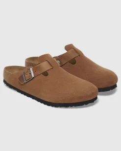 Boston Oiled/Suede Mixed Leather Clog