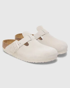 Boston Soft Footbed Suede Leather Clog