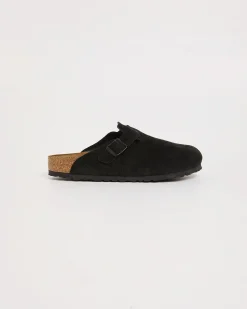 Boston Soft Footbed Suede Leather Clog