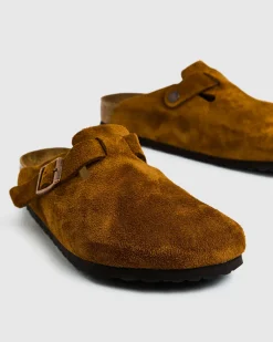 Boston Soft Footbed Suede Leather Sandals