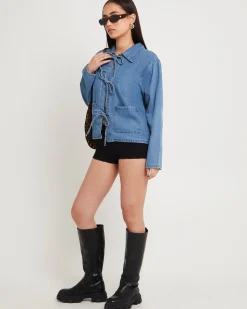 Bow Bow Denim Chore Jacket