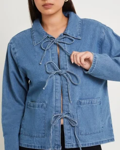 Bow Bow Denim Chore Jacket