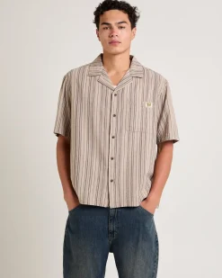 Box Resort Shirt Hessian Stripe